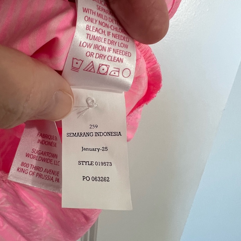 Lilly Pulitzer Breah Sleeveless Button Down Top Sz 0 Rousseau Pink - Picture 5 of 7